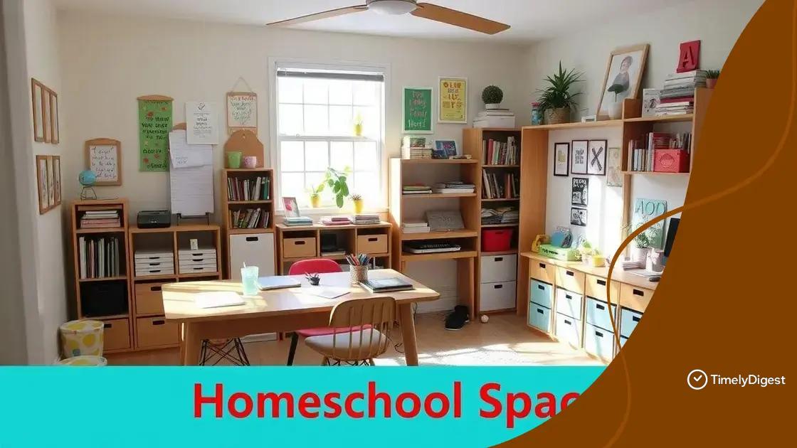 Setting up your homeschooling environment