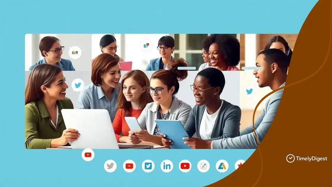 Social media as a tool for teacher engagement