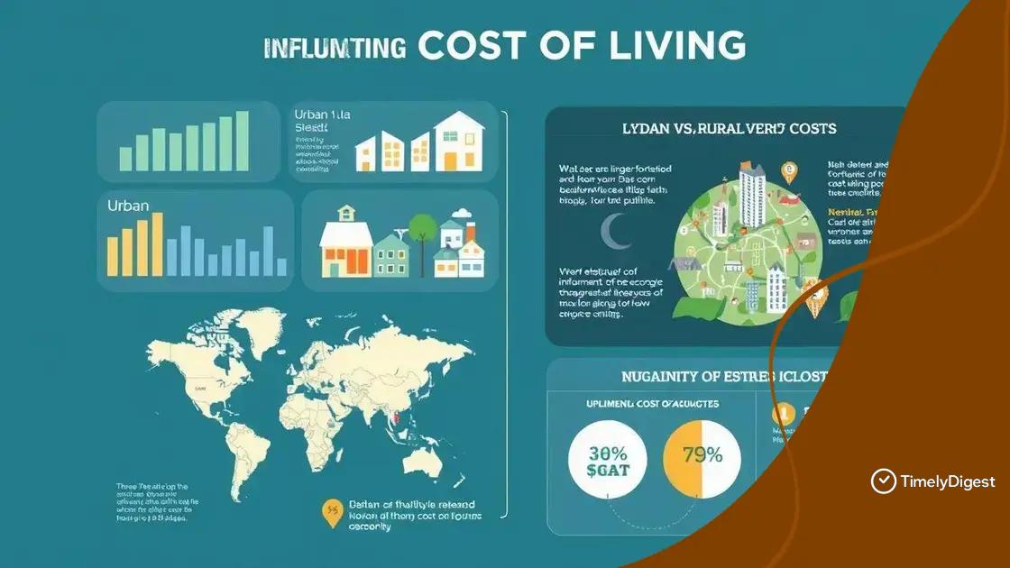 Factors influencing cost of living