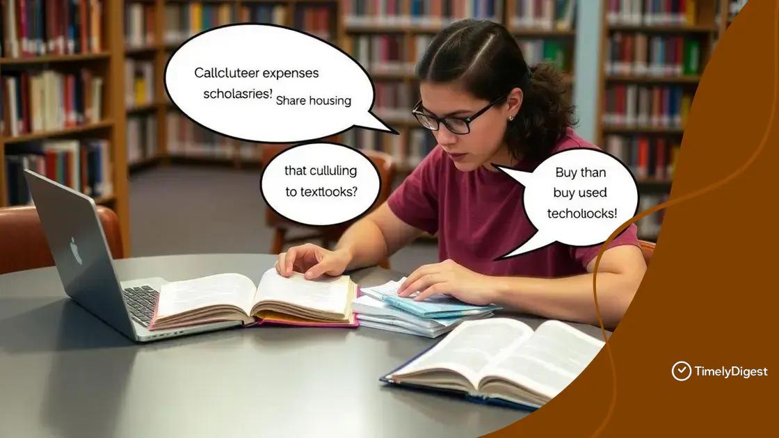 Ways to reduce college expenses