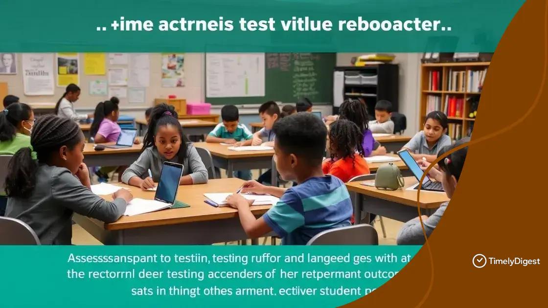 The impact of testing reforms on student outcomes