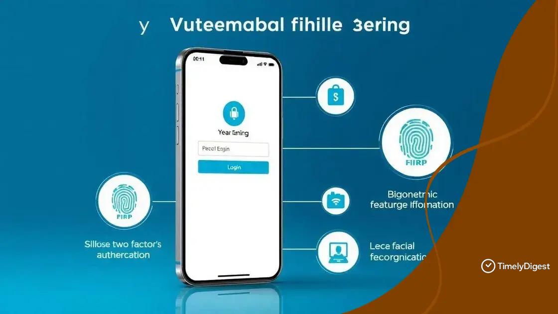 Security features in mobile banking