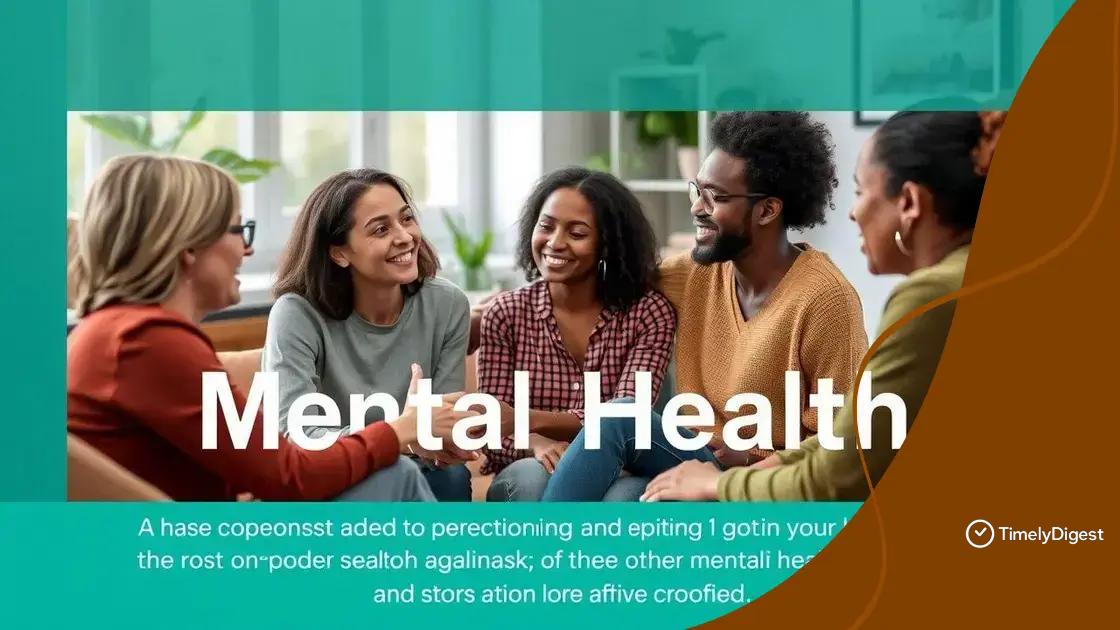 Key initiatives for mental health support